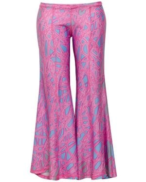 Paloma Lira Plastic Victorian Low Rise Trousers - Purple