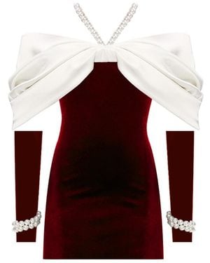 Nur Karaata Lady Of Thrones Mini Dress - Red