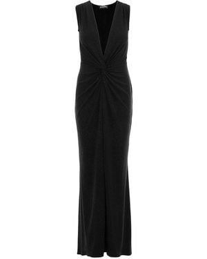 ROSERRY Mallorca Sleeveless Glitter Jersey Maxi Dress - Black