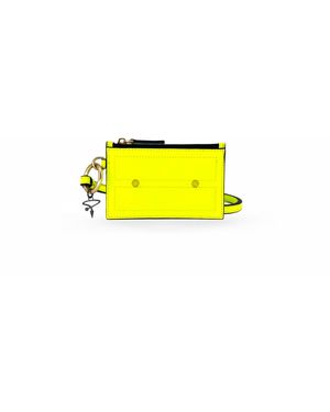 Pimpinicchio New York Card Case On Keyring - Yellow