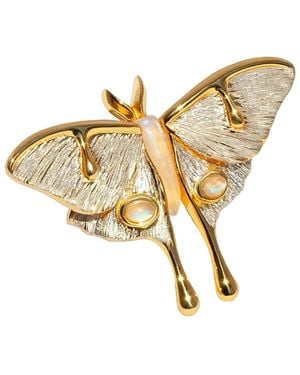 MARIE JUNE Jewelry Lunar Moth Ring - Metallic