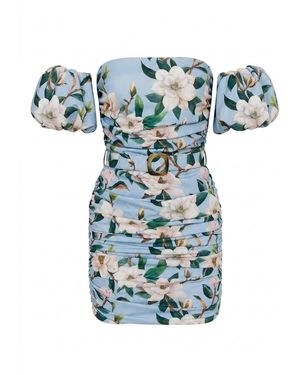 Nur Karaata Champagne Coast Dress - Blue