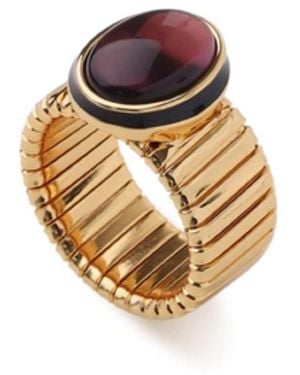 Retro Chic Gladiator Legacy Ring - Metallic