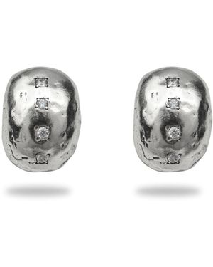 Collection 1304 Genesis Sterling Earrings - Metallic