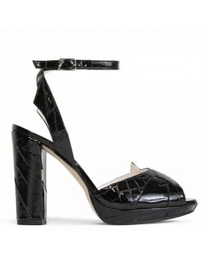 Terry De Havilland Zia Mid Platform Block Heels - Black