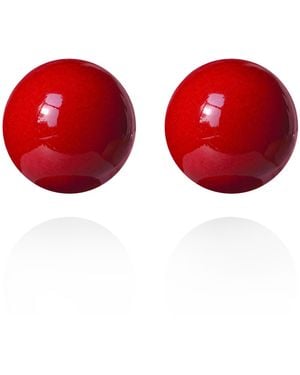 Saule Label Gaia Mini Earrings - Red