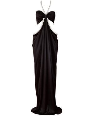 Nur Karaata Alice Pearl Dress - Black