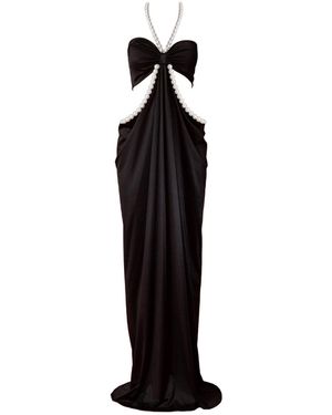 Nur Karaata Alice Pearl Dress - Black