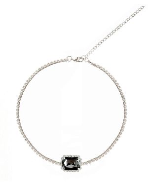 Maison De Gala Luna Crystal Necklace - Metallic