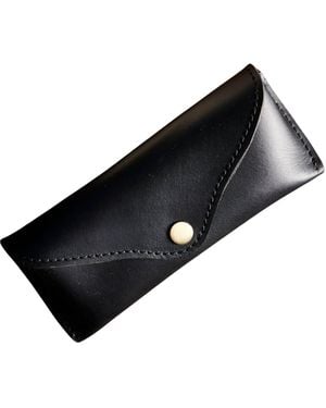 VIDA VIDA Full Grain Leather Glasses Case - Black