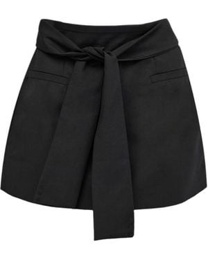 Blvck Paris Blvck Signature Tie-Front Skirt - Black