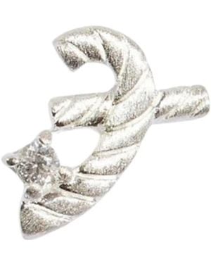 Claire Hill Designs Great Shorthand Stud Earring - White