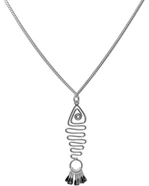 FV Jewellery Bijoux Fish Necklace - Metallic