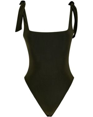 Growny Mita Bodysuit Khaki - Black
