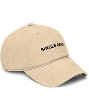 Anchor and Crew Neutrals Natural Gustatory Single Origin. Cotton Embroidered Cap