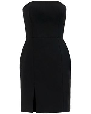 Nomi Fame Eva Front Slit Corset Mini Dress - Black