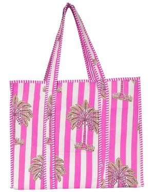 Conscious Yoga Collective The Palm Tree Tote - Pink