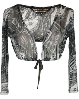 Jennafer Grace Marble Slate Sleevies - Gray