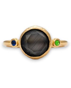Kybele Studio Midnight Aura Cateye Ring - Multicolour