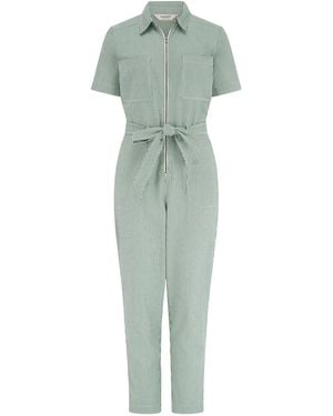 Sugarhill Billy Boilersuit, Narrow Stripe - Green