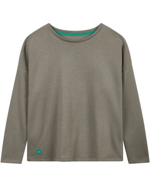 Lounge Boxy Sweatshirt Taupe - Gray