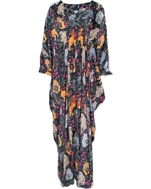 Any Old Iron Big Cats Kaftan - Blue