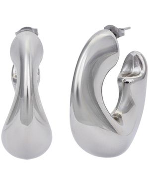 Kybele Studio Liquid Hoops - White
