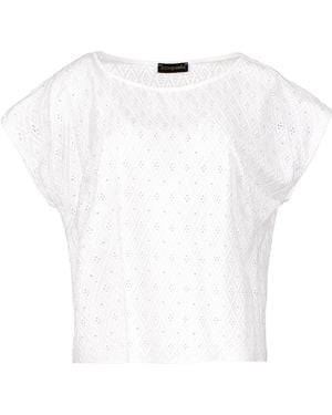 Conquista Sleeveless Embroidered Top - White