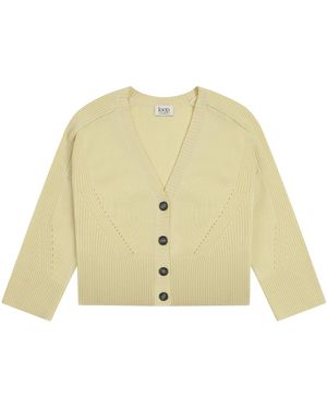 Loop Cashmere Cashmere Lofty Cardigan - Yellow