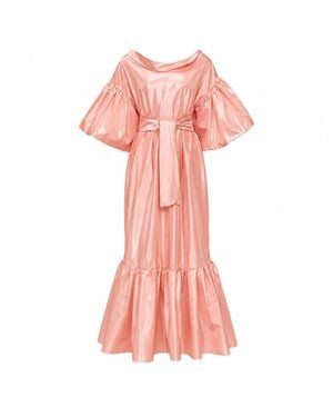 Miro Misljen Blush Satin Dream Dress - Pink
