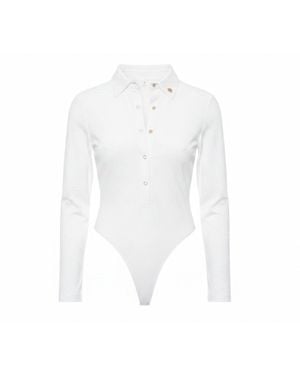 Foray Golf Foreplay Golf Polo Bodysuit Long Sleeve - White