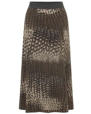 Conquista Animal Print Maxi Skirt - Multicolour