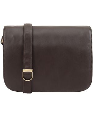 Lloyd Baker Nahan Flap-Over Leather Crossbody Bag - Brown