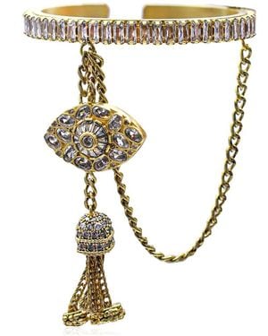 Bayemeyc Bellissimo Crystal Bangle Bracelet - White