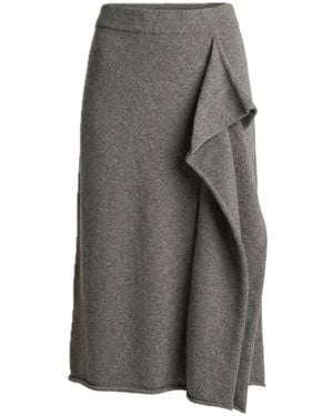 Reet Aus Seamless Skirt From Recycled Wool - Grey
