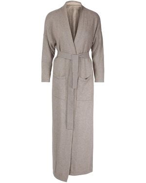 tirillm Camilla Cashmere Dressing Gown - Gray