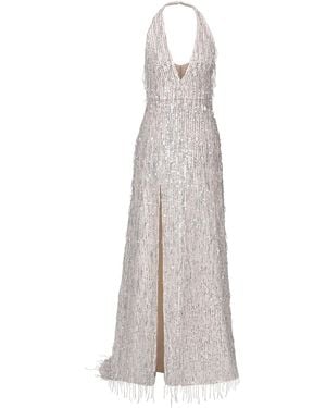 Anse Victorin Diana Sequins Dress - Gray