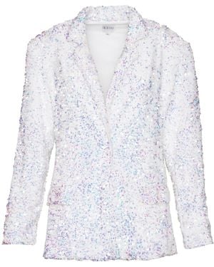 Ofuure Liza Sequin Blazer - White