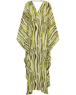 Belyed Handcraft Elaria – Chic Elegant Beach Kaftan By Belyed - Green