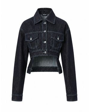 Gao Republic Denim Hi-Lo Jacket - Blue