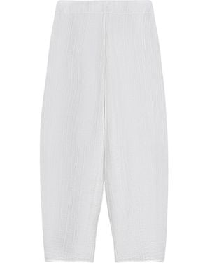 Nocturne Relaxed Linen Pants - White