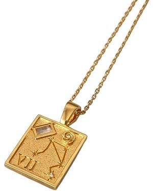 Cier Libra Zodiac Necklace - Metallic