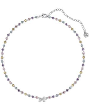 Cloud Haven Mini Cz Logo Pendant Necklace - Metallic