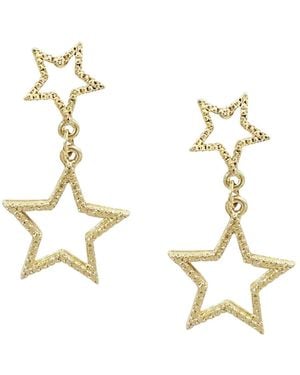 Maison De Gala Starlight Duo Drop Earrings - Metallic