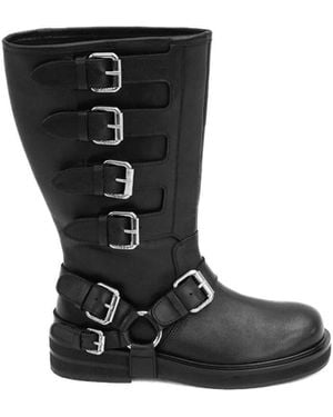 ASRA Cantaloupe Buckle Boot - Black