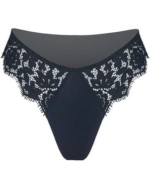 MONIQUE MORIN LINGERIE Frisson Hi Leg Panty - Black