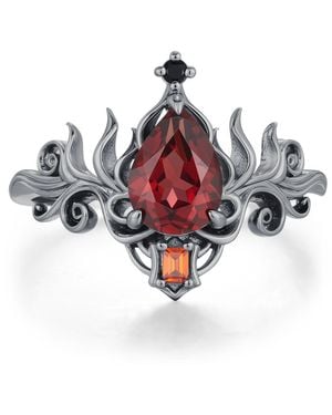Azura Jewelry New York Priestess Ring Vermeil - Red