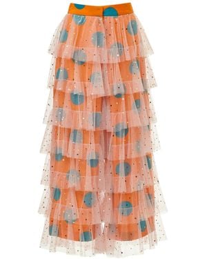By Moumi Maddie Trousers Polka Dot - Orange