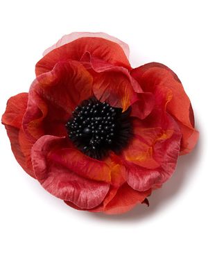 Helena Simon The Poppy Floral Brooch - Red