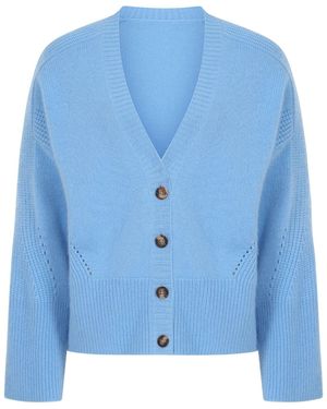 Loop Cashmere Cashmere Lofty Cardigan - Blue